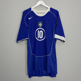 Shop 2004/06 BRAZIL RONALDINHO #10 AWAY SHIRT (XXXL) NIKE, classic football shirts, vintage football shirts & retro soccer jerseys at Cult Kits