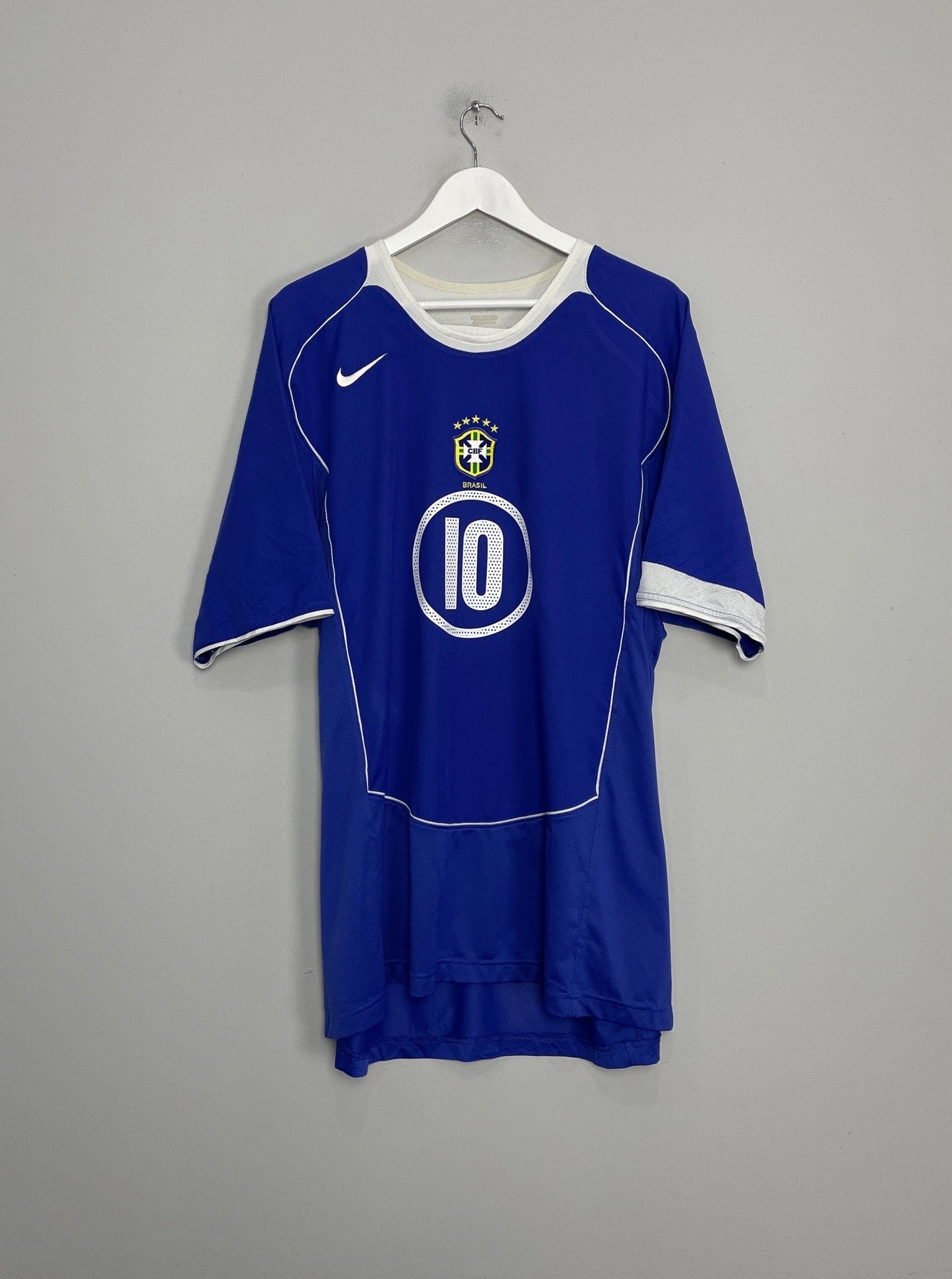 Shop 2004/06 BRAZIL RONALDINHO #10 AWAY SHIRT (XXXL) NIKE, classic football shirts, vintage football shirts & retro soccer jerseys at Cult Kits
