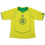 Buy 2004/06 Brazil Ronaldinho 10 Home Shirt (L) Nike ~ Free worldwide shipping available ~ Authentic Vintage Football Shirts from Cult Kits