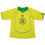 Buy 2004/06 Brazil Ronaldinho 10 Home Shirt (L) Nike ~ Free worldwide shipping available ~ Authentic Vintage Football Shirts from Cult Kits