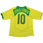 Buy 2004/06 Brazil Ronaldinho 10 Home Shirt (L) Nike ~ Free worldwide shipping available ~ Authentic Vintage Football Shirts from Cult Kits