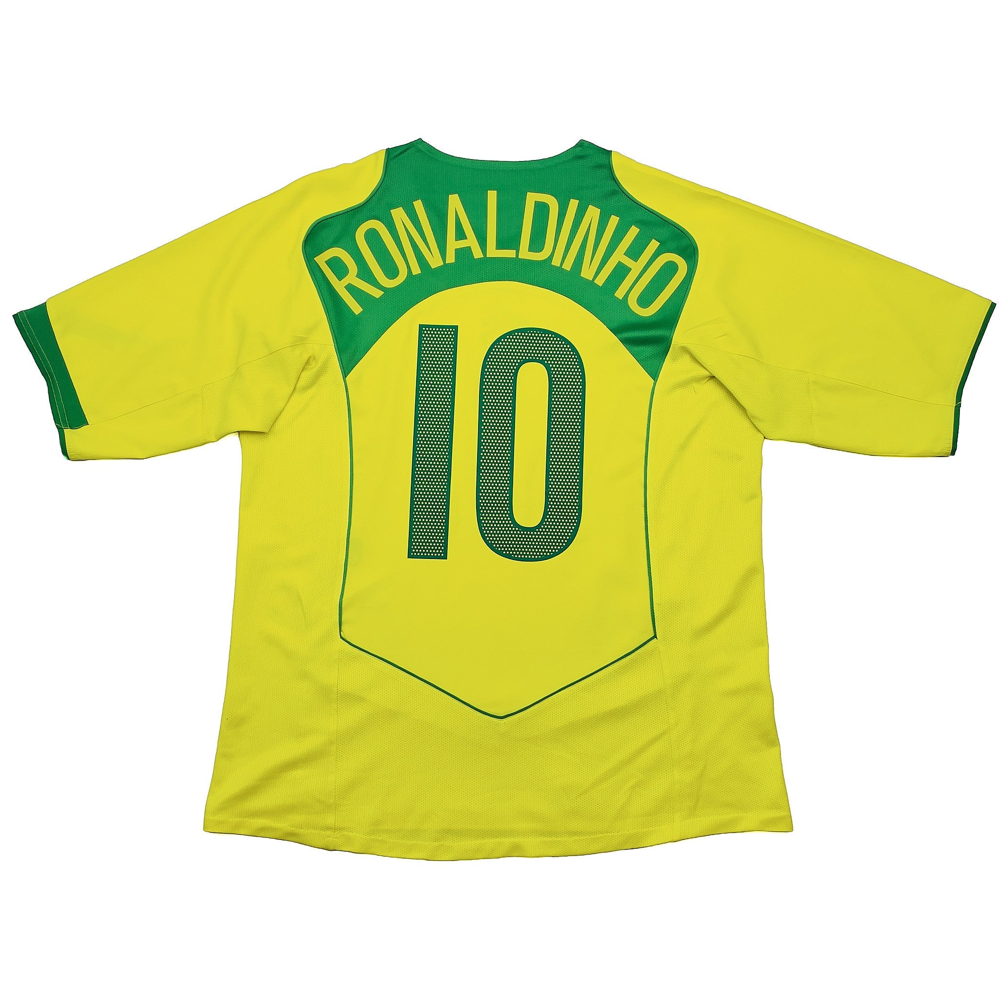 Buy 2004/06 Brazil Ronaldinho 10 Home Shirt (L) Nike ~ Free worldwide shipping available ~ Authentic Vintage Football Shirts from Cult Kits
