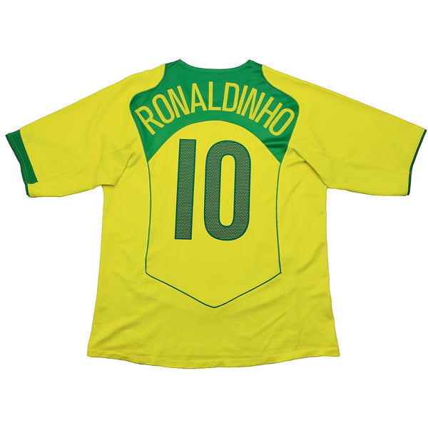 2004/06 Brazil Ronaldinho #10 Home Shirt (L) Nike – Cult Kits
