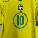 Shop 2004/06 BRAZIL RONALDINHO #10 HOME SHIRT (L) NIKE, classic football shirts, vintage football shirts & retro soccer jerseys at Cult Kits