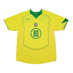 Buy 2004/06 BRAZIL RONALDINHO 10 HOME SHIRT (L) NIKE ~ Free worldwide shipping available ~ Authentic Vintage Football Shirts from Cult Kits