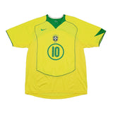 Buy 2004/06 BRAZIL RONALDINHO 10 HOME SHIRT (L) NIKE ~ Free worldwide shipping available ~ Authentic Vintage Football Shirts from Cult Kits
