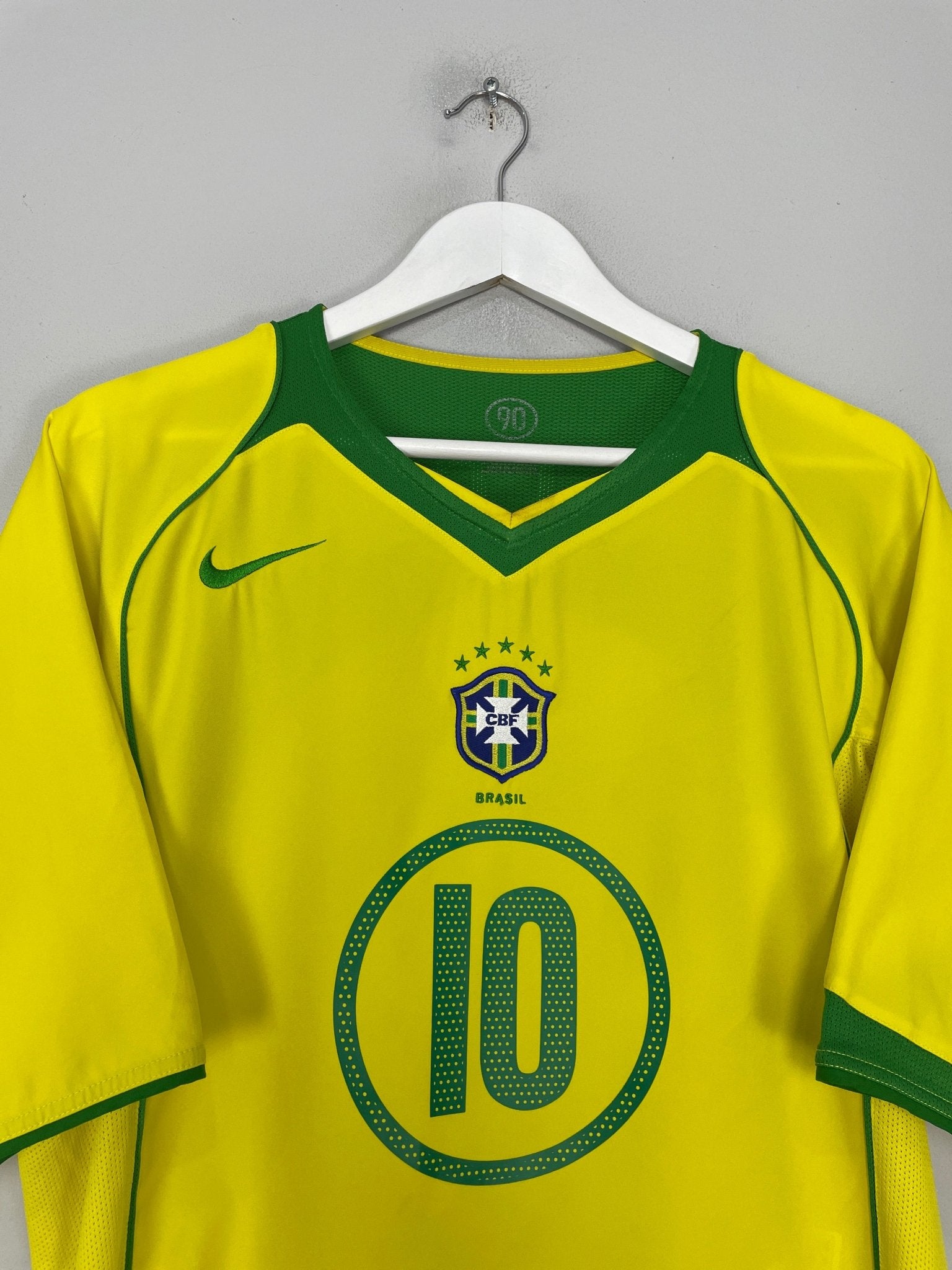 2004/06 BRAZIL RONALDINHO #10 HOME SHIRT (L) NIKE – Cult Kits