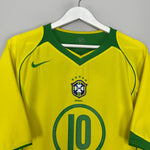 Shop 2004/06 BRAZIL RONALDINHO #10 HOME SHIRT (L) NIKE, classic football shirts, vintage football shirts & retro soccer jerseys at Cult Kits