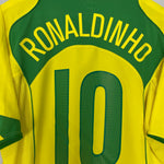 Shop 2004/06 BRAZIL RONALDINHO #10 HOME SHIRT (L) NIKE, classic football shirts, vintage football shirts & retro soccer jerseys at Cult Kits
