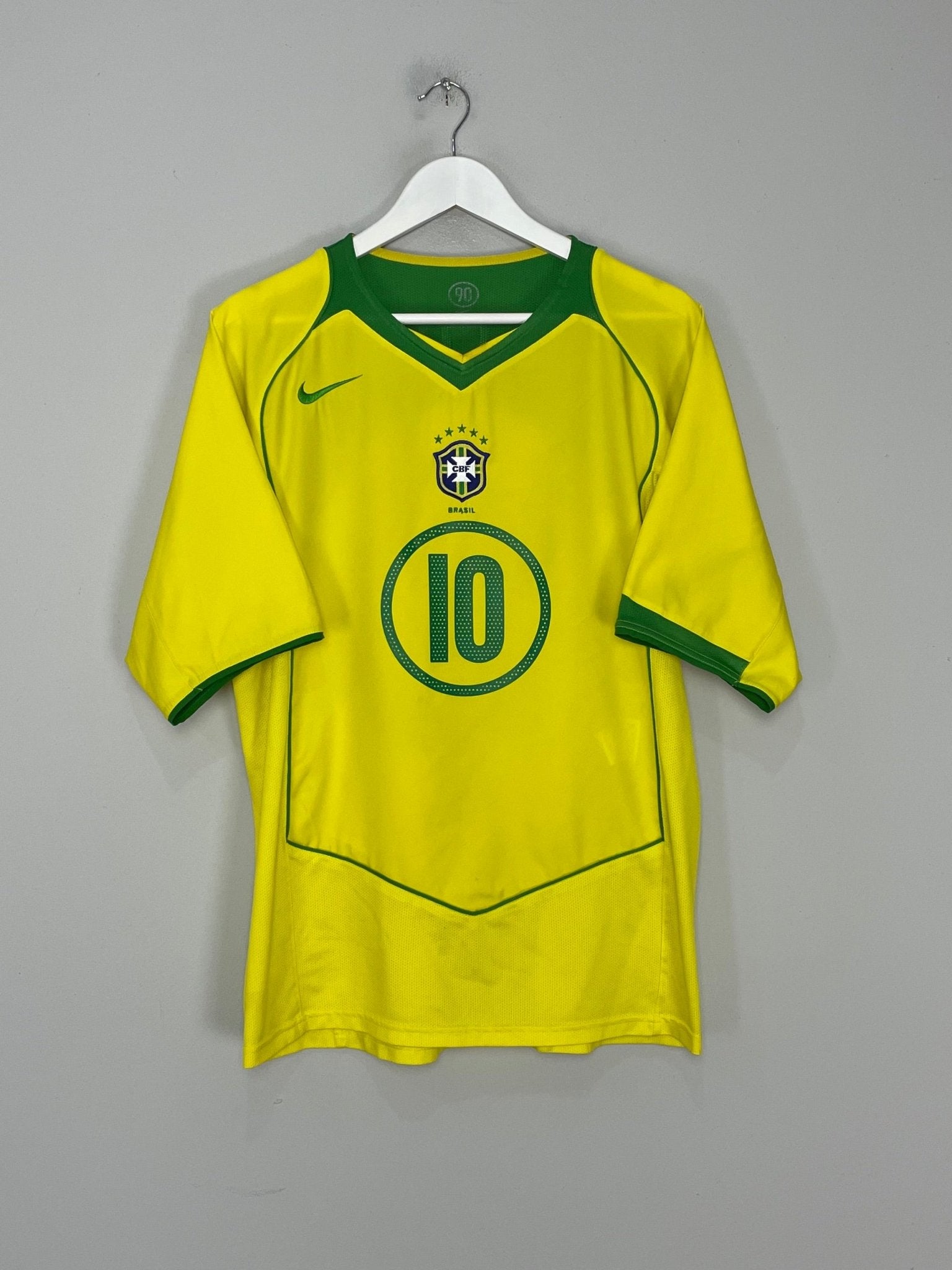 2004/06 BRAZIL RONALDINHO #10 HOME SHIRT (L) NIKE – Cult Kits