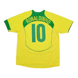 Buy 2004/06 BRAZIL RONALDINHO 10 HOME SHIRT (L) NIKE ~ Free worldwide shipping available ~ Authentic Vintage Football Shirts from Cult Kits