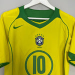 Shop 2004/06 BRAZIL RONALDINHO #10 HOME SHIRT (S) NIKE, classic football shirts, vintage football shirts & retro soccer jerseys at Cult Kits
