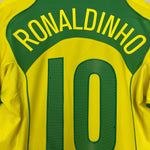 Shop 2004/06 BRAZIL RONALDINHO #10 HOME SHIRT (S) NIKE, classic football shirts, vintage football shirts & retro soccer jerseys at Cult Kits