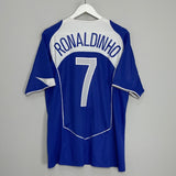 Shop 2004/06 BRAZIL RONALDINHO #7 AWAY SHIRT (M/L) NIKE, classic football shirts, vintage football shirts & retro soccer jerseys at Cult Kits