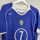 Shop 2004/06 BRAZIL RONALDINHO #7 AWAY SHIRT (M/L) NIKE, classic football shirts, vintage football shirts & retro soccer jerseys at Cult Kits
