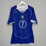 Shop 2004/06 BRAZIL RONALDINHO #7 AWAY SHIRT (M/L) NIKE, classic football shirts, vintage football shirts & retro soccer jerseys at Cult Kits
