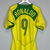 2004/06 BRAZIL RONALDO 9 *FIFA CENTENNIAL* HOME SHIRT (M) NIKE - Cult Kits - Medium - Buy Vintage Football Shirts, Authentic Retro Football Shirts For Sale, Classic Football Shirts & Soccer Jersey