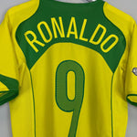 2004/06 BRAZIL RONALDO 9 *FIFA CENTENNIAL* HOME SHIRT (M) NIKE - Cult Kits - Medium - Buy Vintage Football Shirts, Authentic Retro Football Shirts For Sale, Classic Football Shirts & Soccer Jersey