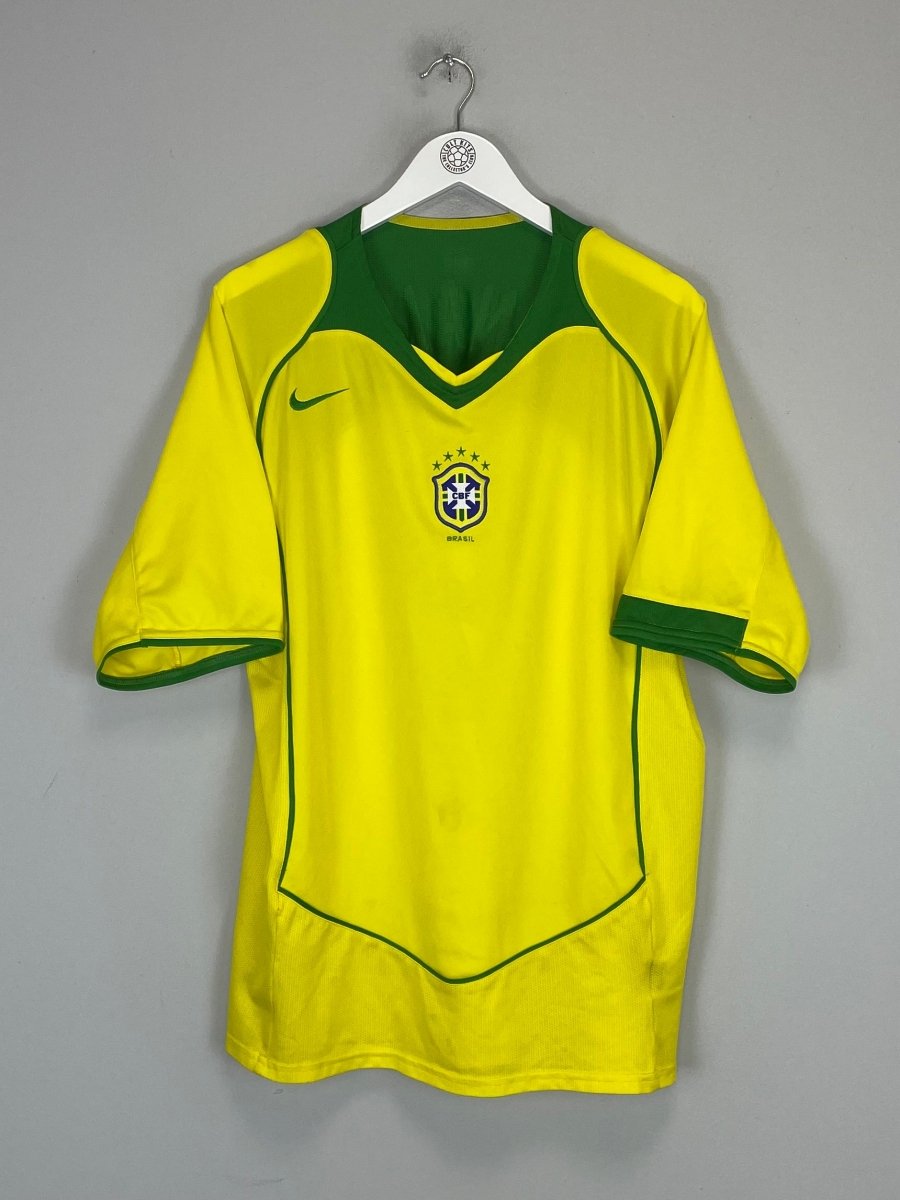2004/06 BRAZIL RONALDO 9 HOME SHIRT (L) NIKE - Cult Kits - Large - Buy Vintage Football Shirts, Authentic Retro Football Shirts For Sale, Classic Football Shirts & Soccer Jersey