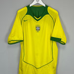 2004/06 BRAZIL RONALDO 9 HOME SHIRT (L) NIKE - Cult Kits - Large - Buy Vintage Football Shirts, Authentic Retro Football Shirts For Sale, Classic Football Shirts & Soccer Jersey