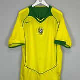 2004/06 BRAZIL RONALDO 9 HOME SHIRT (L) NIKE - Cult Kits - Large - Buy Vintage Football Shirts, Authentic Retro Football Shirts For Sale, Classic Football Shirts & Soccer Jersey