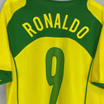 2004/06 BRAZIL RONALDO 9 HOME SHIRT (L) NIKE - Cult Kits - Large - Buy Vintage Football Shirts, Authentic Retro Football Shirts For Sale, Classic Football Shirts & Soccer Jersey