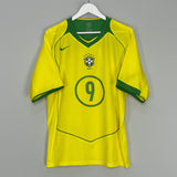 Shop 2004/06 BRAZIL RONALDO #9 HOME SHIRT (L) NIKE, classic football shirts, vintage football shirts & retro soccer jerseys at Cult Kits