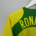 Shop 2004/06 BRAZIL RONALDO #9 HOME SHIRT (L) NIKE, classic football shirts, vintage football shirts & retro soccer jerseys at Cult Kits