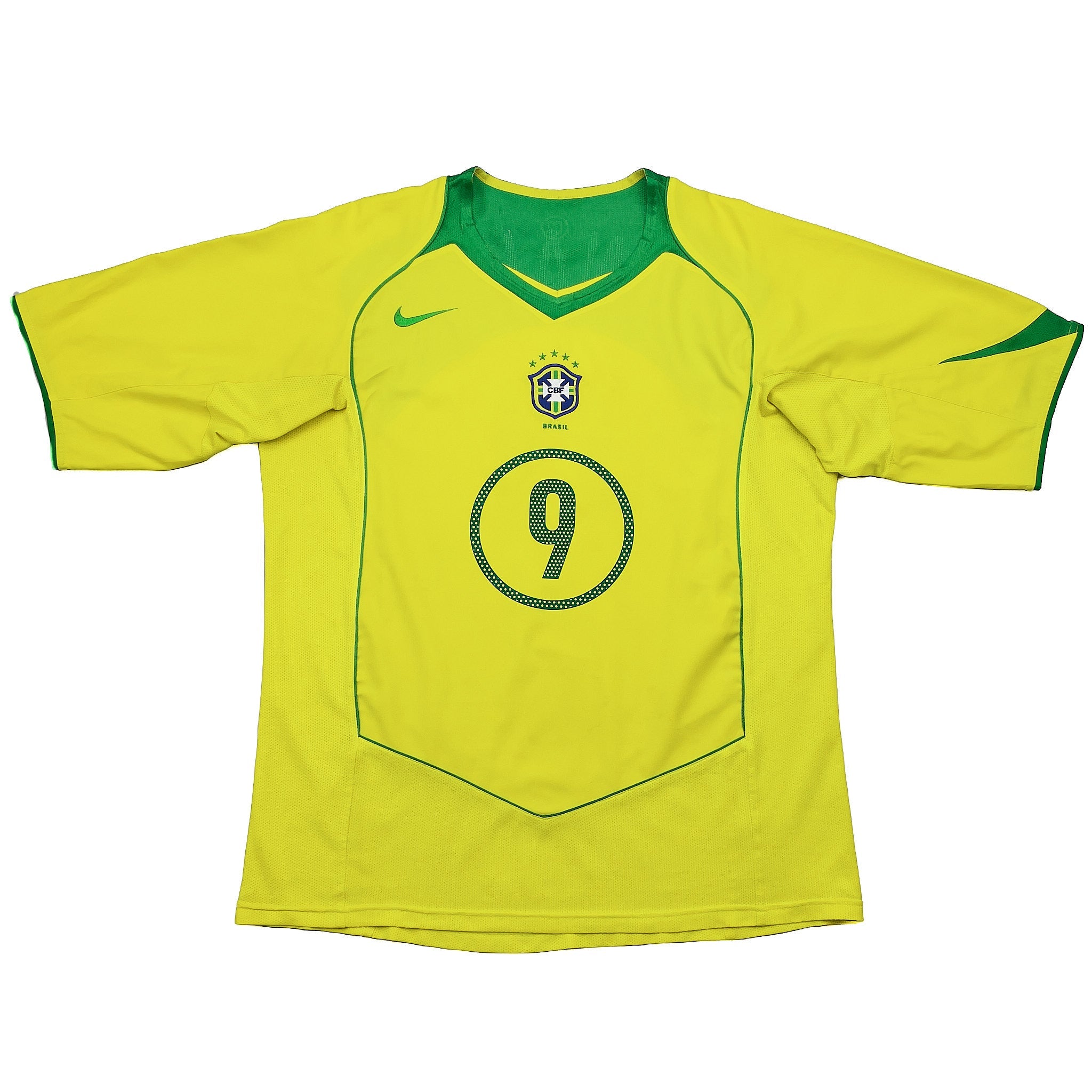 Buy 2004/06 Brazil Ronaldo 9 Home Shirt (L) Nike ~ Free worldwide shipping available ~ Authentic Vintage Football Shirts from Cult Kits