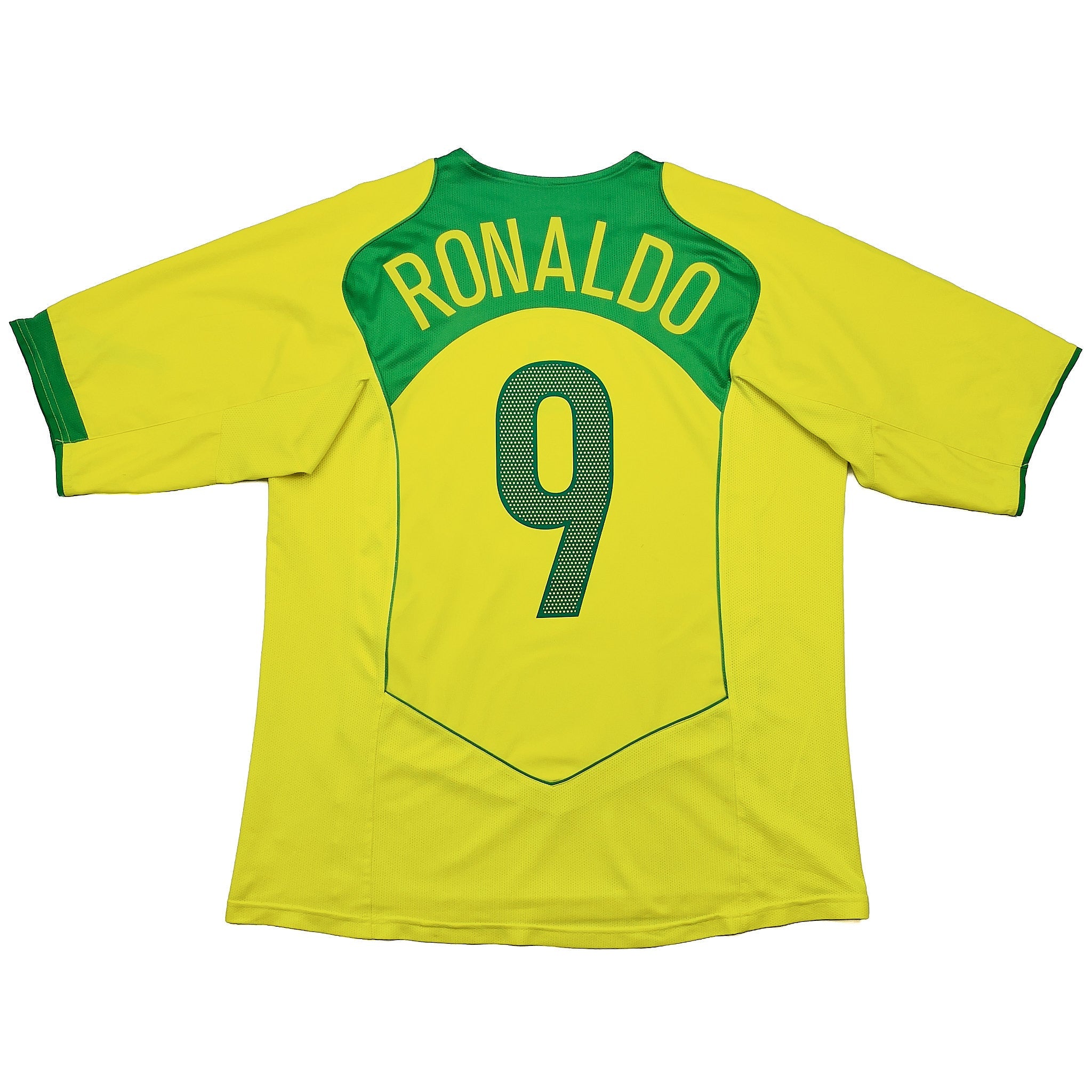 Buy 2004/06 Brazil Ronaldo 9 Home Shirt (L) Nike ~ Free worldwide shipping available ~ Authentic Vintage Football Shirts from Cult Kits