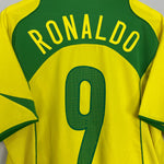 Shop 2004/06 BRAZIL RONALDO #9 HOME SHIRT (L) NIKE, classic football shirts, vintage football shirts & retro soccer jerseys at Cult Kits