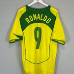 2004/06 BRAZIL RONALDO 9 HOME SHIRT (L) NIKE - Cult Kits - Large - Buy Vintage Football Shirts, Authentic Retro Football Shirts For Sale, Classic Football Shirts & Soccer Jersey