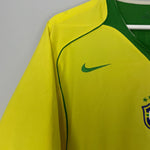 Shop 2004/06 BRAZIL RONALDO #9 HOME SHIRT (L) NIKE, classic football shirts, vintage football shirts & retro soccer jerseys at Cult Kits