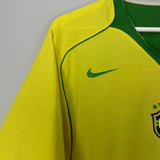 Shop 2004/06 BRAZIL RONALDO #9 HOME SHIRT (L) NIKE, classic football shirts, vintage football shirts & retro soccer jerseys at Cult Kits