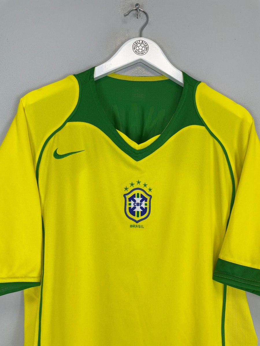2004/06 BRAZIL RONALDO 9 HOME SHIRT (L) NIKE - Cult Kits - Large - Buy Vintage Football Shirts, Authentic Retro Football Shirts For Sale, Classic Football Shirts & Soccer Jersey