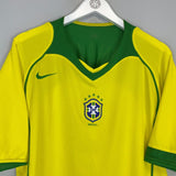 2004/06 BRAZIL RONALDO 9 HOME SHIRT (L) NIKE - Cult Kits - Large - Buy Vintage Football Shirts, Authentic Retro Football Shirts For Sale, Classic Football Shirts & Soccer Jersey