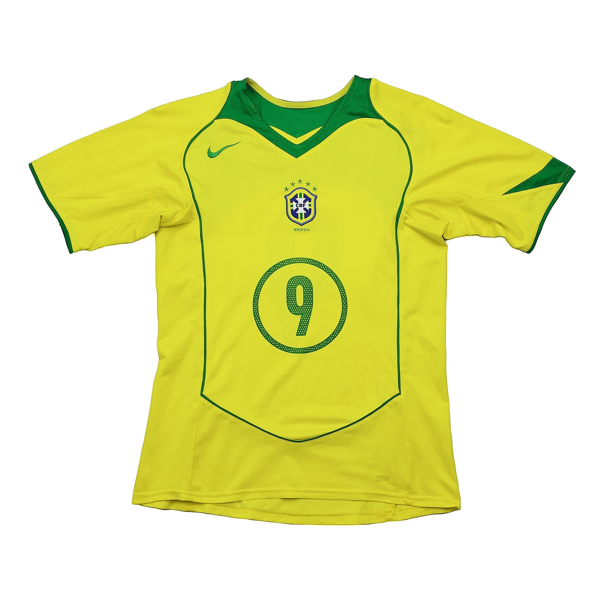 Buy 2004/06 Brazil Ronaldo 9 Home Shirt (S) Nike ~ Free worldwide shipping available ~ Authentic Vintage Football Shirts from Cult Kits