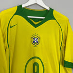 Shop 2004/06 BRAZIL RONALDO #9 HOME SHIRT (XL) NIKE, classic football shirts, vintage football shirts & retro soccer jerseys at Cult Kits