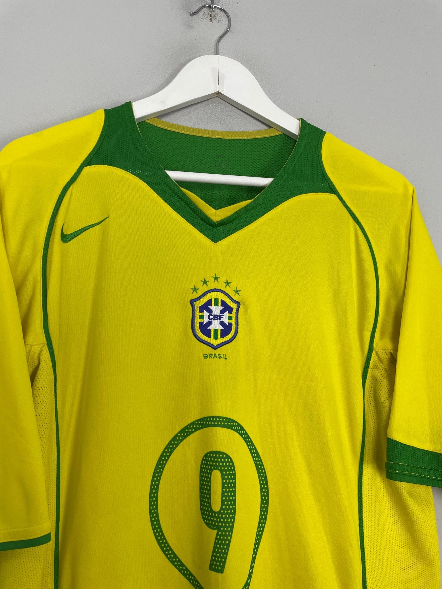Shop 2004/06 BRAZIL RONALDO #9 HOME SHIRT (XL) NIKE, classic football shirts, vintage football shirts & retro soccer jerseys at Cult Kits