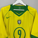 Shop 2004/06 BRAZIL RONALDO #9 HOME SHIRT (XL) NIKE, classic football shirts, vintage football shirts & retro soccer jerseys at Cult Kits