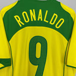Shop 2004/06 BRAZIL RONALDO #9 HOME SHIRT (XL) NIKE, classic football shirts, vintage football shirts & retro soccer jerseys at Cult Kits