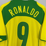 Shop 2004/06 BRAZIL RONALDO #9 HOME SHIRT (XL) NIKE, classic football shirts, vintage football shirts & retro soccer jerseys at Cult Kits