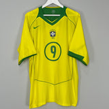 Shop 2004/06 BRAZIL RONALDO #9 HOME SHIRT (XL) NIKE, classic football shirts, vintage football shirts & retro soccer jerseys at Cult Kits
