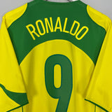 Shop 2004/06 BRAZIL RONALDO #9 HOME SHIRT (XL) NIKE, classic football shirts, vintage football shirts & retro soccer jerseys at Cult Kits