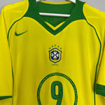 Shop 2004/06 BRAZIL RONALDO #9 HOME SHIRT (XL) NIKE, classic football shirts, vintage football shirts & retro soccer jerseys at Cult Kits
