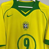 Shop 2004/06 BRAZIL RONALDO #9 HOME SHIRT (XL) NIKE, classic football shirts, vintage football shirts & retro soccer jerseys at Cult Kits