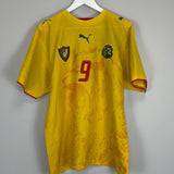 Shop 2004/06 CAMEROON ETO'O #9 AWAY SHIRT (L) PUMA, classic football shirts, vintage football shirts & retro soccer jerseys at Cult Kits