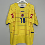 Shop 2004/06 COLOMBIA RENTERIA #18 HOME SHIRT (XL) LOTTO, classic football shirts, vintage football shirts & retro soccer jerseys at Cult Kits