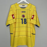 Shop 2004/06 COLOMBIA RENTERIA #18 HOME SHIRT (XL) LOTTO, classic football shirts, vintage football shirts & retro soccer jerseys at Cult Kits