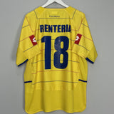 Shop 2004/06 COLOMBIA RENTERIA #18 HOME SHIRT (XL) LOTTO, classic football shirts, vintage football shirts & retro soccer jerseys at Cult Kits